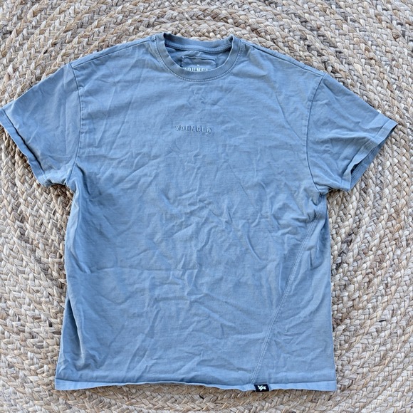 young la Other - Young LA Mens L/XL Shirt Blue Embroidered Logo